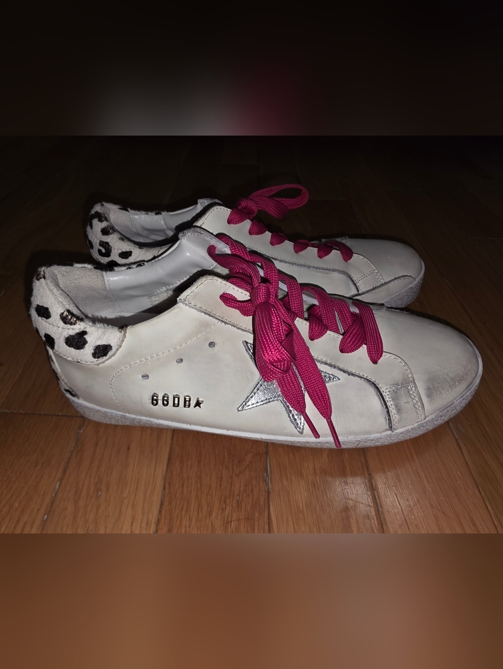 SS Golden Goose Super-Star sneaker LEOPARD SIZE (38/8 ?) Deluxe Brand Superstars